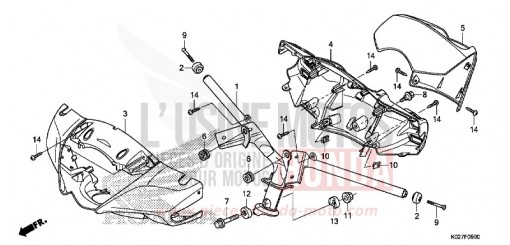 STEERING HANDLE/HANDLE COVER SH150ADE de 2014